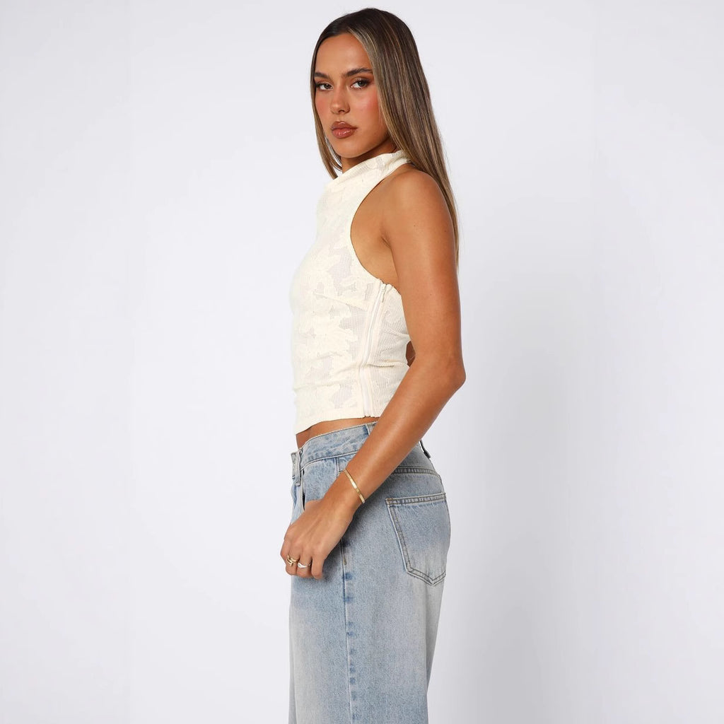 Lace & Grace fitting Backless Top