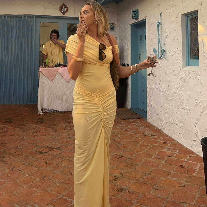 Stylish Figure-hugging Slit Dress